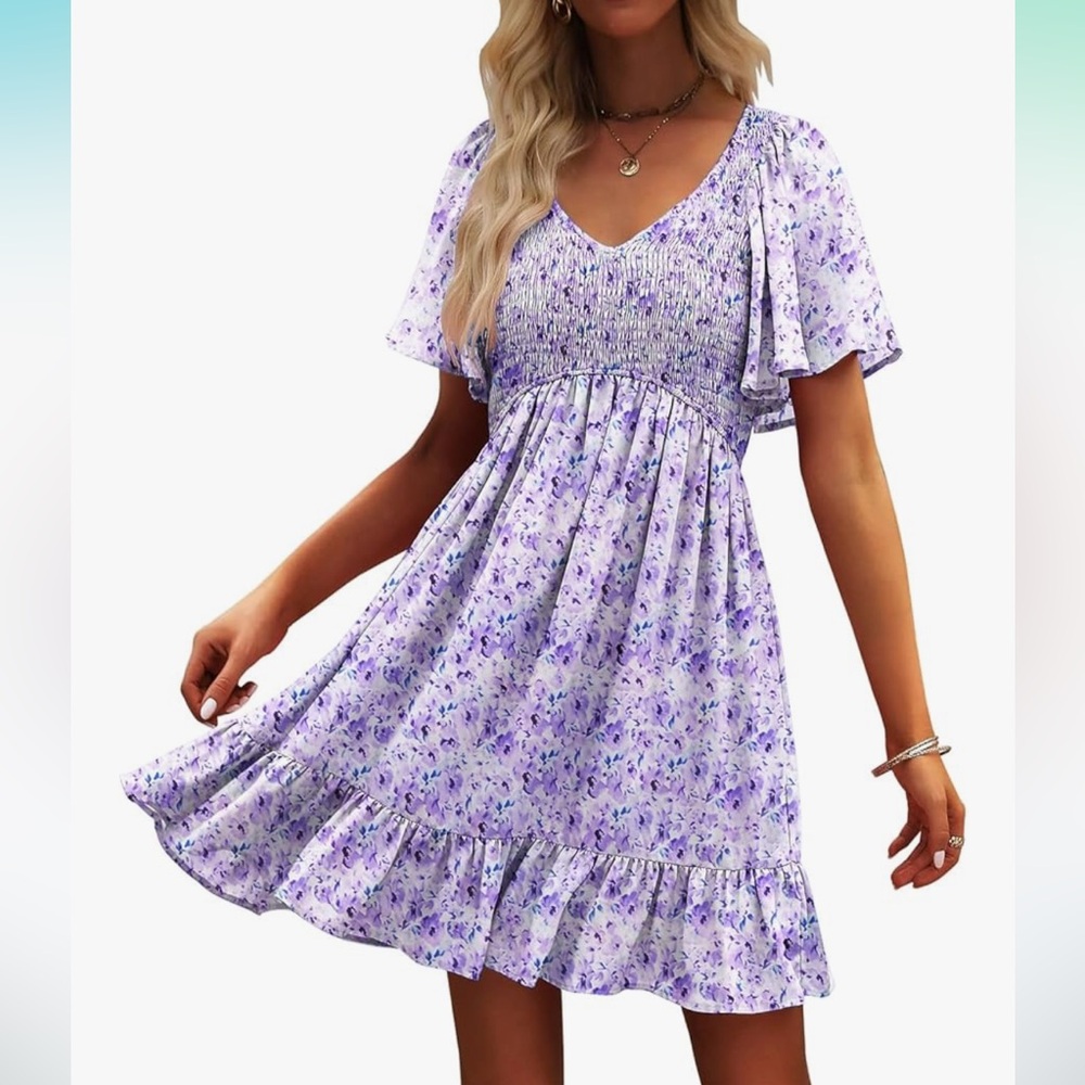 Floral Purple Dress